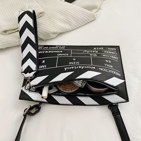 Clapperboard Crossbody Bag – Movie Slate Purse for Film Lovers | Unique Cinema - Picture 3 of 4